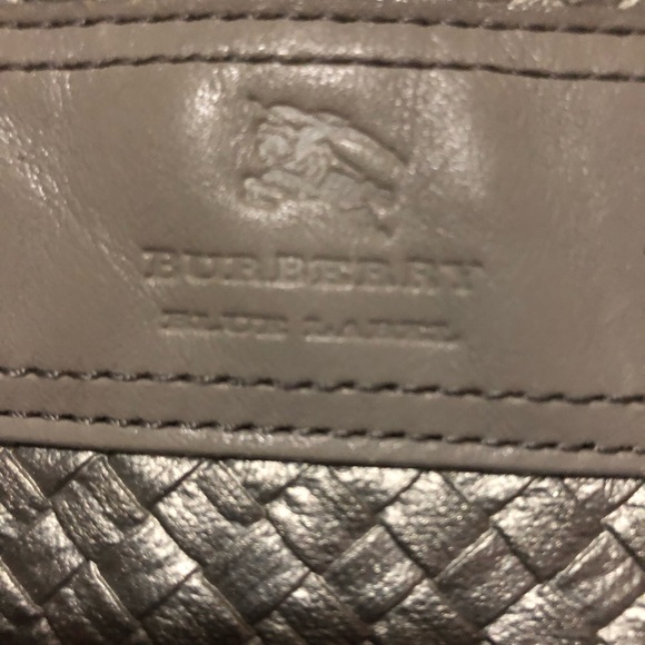 TODAY ONLY: Authentic BURBERRY Blue Label Silver Cream Woven Medium Shoulder Bag - Picture 3 of 14